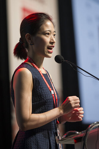 21st International AIDS Conference (AIDS 2016), Durban, South Africa.
What is our goal? (WEPL0102)
Prevention Equity: Uptake of Innovations in Testing, Prevention, Reducing Incidence 
Nittaya Phanuphak, Thai Red Cross AIDS Research Centre, Thailand speaks, 20 July, 2016.
Photo©International AIDS Society/Rogan Ward