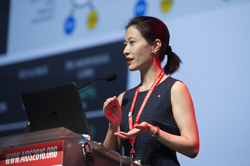 21st International AIDS Conference (AIDS 2016), Durban, South Africa.
What is our goal? (WEPL0102)
Prevention Equity: Uptake of Innovations in Testing, Prevention, Reducing Incidence 
Nittaya Phanuphak, Thai Red Cross AIDS Research Centre, Thailand speaks, 20 July, 2016.
Photo©International AIDS Society/Rogan Ward