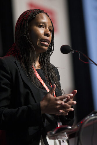 21st International AIDS Conference (AIDS 2016), Durban, South Africa.
What is our goal? (WEPL0106)
Youth Focus: Adolescents at Risk and in the Lead 
Tariro Makadzange, 20 July, 2016.
Photo©International AIDS Society/Rogan Ward
