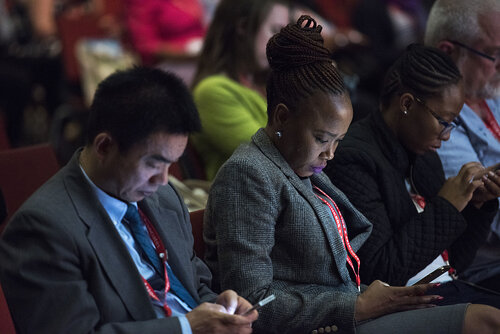 21st International AIDS Conference (AIDS 2016), Durban, South Africa.
Photo shows the 'Courage in Leadership: World Leaders with the Political Will to Remove Punitive Laws session.
Photo©International AIDS Society/Steve Forrest/Workers' Photos