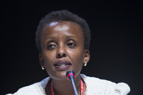 21st International AIDS Conference (AIDS 2016), Durban, South Africa.
Turning the Tide for Adolescent Girls and Young Women: How Realizing Gender Equality and Securing Women’s Human Rights are Essential for Reaching the End of AIDS (TUSY0603)
Nduku Kilonzo, National AIDS Control Council of Kenya speaks, 19 July, 2016.
Photo©International AIDS Society/Rogan Ward
