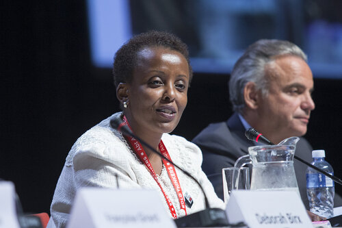 21st International AIDS Conference (AIDS 2016), Durban, South Africa.
Turning the Tide for Adolescent Girls and Young Women: How Realizing Gender Equality and Securing Women’s Human Rights are Essential for Reaching the End of AIDS (TUSY0603)
Nduku Kilonzo, National AIDS Control Council of Kenya speaks, 19 July, 2016.
Photo©International AIDS Society/Rogan Ward