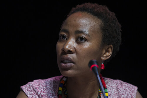 21st International AIDS Conference (AIDS 2016), Durban, South Africa.
Turning the Tide for Adolescent Girls and Young Women: How Realizing Gender Equality and Securing Women’s Human Rights are Essential for Reaching the End of AIDS (TUSY0603)
Vuyiseka Dubula, Sonke Gender Justice, South Africa speaks, 19 July, 2016.
Photo©International AIDS Society/Rogan Ward
