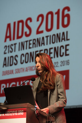 21st International AIDS Conference (AIDS 2016), Durban, South Africa. Photo shows: Women, Girls and HIV Investigator’s Prize. Presented by Princess Tessy of Luxembourg. Photo©International AIDS Society/Marcus Rose