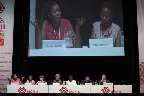21st International AIDS Conference (AIDS 2016), Durban, South Africa. Photo shows: Turning the Tide for Adolescent Girls and Young Women: How Realizing Gender Equality and Securing Women’s Human Rights are Essential for Reaching the End of AIDS. Photo©International AIDS Society/Marcus Rose