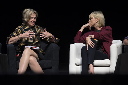 21st International AIDS Conference (AIDS 2016), Durban, South Africa.
What a Girl Wants: Sexual and Reproductive Health and Rights, Treatment Access and Gender Equality (TUSS01)
Deborah Birx, The U.S. President's Emergency Plan for AIDS Relief (PEPFAR), United States and Charlize Theron, 19 July, 2016.
Photo©International AIDS Society/Rogan Ward