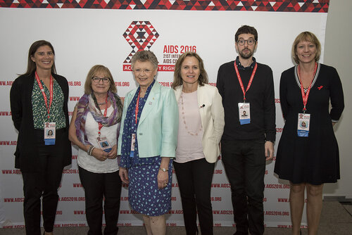 21st International AIDS Conference (AIDS 2016), Durban, South Africa.
Photo shows backstage at the official HIV Cure Research Press Conference. Photo©International AIDS Society/Steve Forrest/Workers' Photos