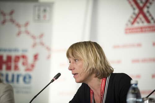 21st International AIDS Conference (AIDS 2016), Durban, South Africa.
Photo shows the official HIV Cure Research Press Conference. Annemarie Wensing, Virologist, University Medical Center Utrecht, speaking.
Photo©International AIDS Society/Steve Forrest/Workers' Photos