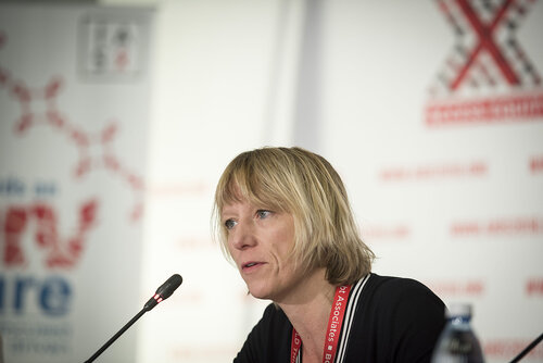 21st International AIDS Conference (AIDS 2016), Durban, South Africa.
Photo shows the official HIV Cure Research Press Conference. Annemarie Wensing, Virologist, University Medical Center Utrecht, speaking.
Photo©International AIDS Society/Steve Forrest/Workers' Photos