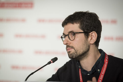 21st International AIDS Conference (AIDS 2016), Durban, South Africa.
Photo shows the official HIV Cure Research Press Conference. Giorgio Bozzi from the United States speaking.
Photo©International AIDS Society/Steve Forrest/Workers' Photos