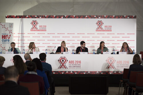 21st International AIDS Conference (AIDS 2016), Durban, South Africa.
Photo shows the official HIV Cure Research Press Conference.
Photo©International AIDS Society/Steve Forrest/Workers' Photos