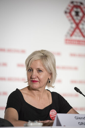 21st International AIDS Conference (AIDS 2016), Durban, South Africa.
Photo shows the 'Ongoing Search for a Vaccine' Official Press Conference.
Glenda Gray Centre), President and CEO, South African Medical Research.
Photo©International AIDS Society/Steve Forrest/Workers' Photos