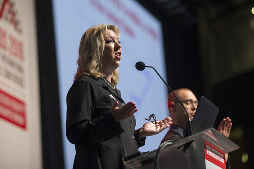 21st International AIDS Conference (AIDS 2016), Durban, South Africa.
Where are we now? (TUPL02). Steffanie A. Strathdee, University of California San Diego, United States speaks, 19 July, 2016.
Photo©International AIDS Society/Rogan Ward