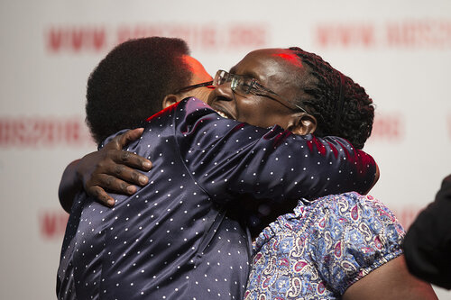 21st International AIDS Conference (AIDS 2016), Durban, South Africa.
Where are we now? (TUPL03).  Elizabeth Bukusi, Kenya Medical Research Institute (KEMRI), Kenya, Maurine Murenga, International Community of Women Living with HIV (ICW), Kenya speaks, 19 July, 2016.
Photo©International AIDS Society/Rogan Ward