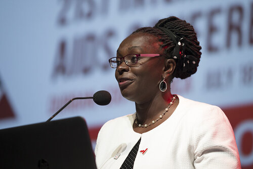 21st International AIDS Conference (AIDS 2016), Durban, South Africa.
Where are we now? (TUPL03).  Elizabeth Bukusi, Kenya Medical Research Institute (KEMRI), Kenya speaks, 19 July, 2016.
Photo©International AIDS Society/Rogan Ward