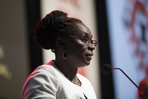 21st International AIDS Conference (AIDS 2016), Durban, South Africa.
Where are we now? (TUPL03).  Elizabeth Bukusi, Kenya Medical Research Institute (KEMRI), Kenya speaks, 19 July, 2016.
Photo©International AIDS Society/Rogan Ward