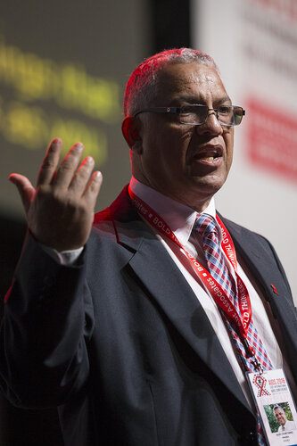 21st International AIDS Conference (AIDS 2016), Durban, South Africa.
Where are we now? (TUPL04).  Alex Coutinho, Partners in Health, Rwanda  speaks, 19 July, 2016.
Photo©International AIDS Society/Rogan Ward