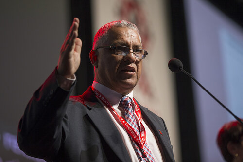 21st International AIDS Conference (AIDS 2016), Durban, South Africa.
Where are we now? (TUPL04).  Alex Coutinho, Partners in Health, Rwanda  speaks, 19 July, 2016.
Photo©International AIDS Society/Rogan Ward