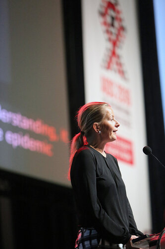21st International AIDS Conference (AIDS 2016), Durban, South Africa.
Tuesday 19th July 2016, VENUE : Durban ICC Session Room 1
Tuesday Plenary
Speaker : Princess Mabel of Orange-Nassau 
Photo©International AIDS Society/Abhi Indrarajan