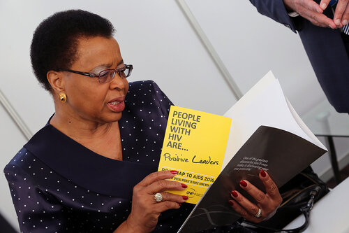 21st International AIDS Conference (AIDS 2016), Durban, South Africa.
Tuesday 19th July 2016, VENUE : Durban ICC (Green Room)
Tuesday Plenary

Graca Machel

Photo©International AIDS Society/Abhi Indrarajan