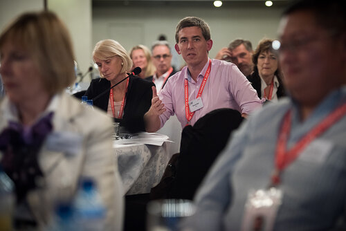 21st International AIDS Conference (AIDS 2016), Durban, South Africa. Photo shows: ILF Thematic Roundtable on HIV diagnostics: Addressing challenges of EID and POC diagnostics. Photo©International AIDS Society/Marcus Rose