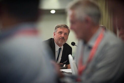 21st International AIDS Conference (AIDS 2016), Durban, South Africa. Photo shows: ILF Thematic Roundtable on HIV diagnostics: Addressing challenges of EID and POC diagnostics. Photo©International AIDS Society/Marcus Rose