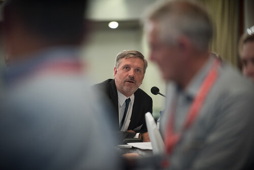 21st International AIDS Conference (AIDS 2016), Durban, South Africa. Photo shows: ILF Thematic Roundtable on HIV diagnostics: Addressing challenges of EID and POC diagnostics. Photo©International AIDS Society/Marcus Rose