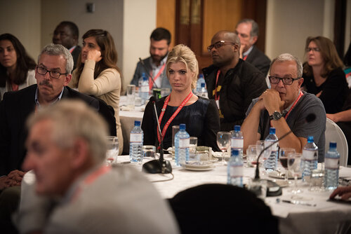 21st International AIDS Conference (AIDS 2016), Durban, South Africa. Photo shows: ILF Thematic Roundtable on HIV diagnostics: Addressing challenges of EID and POC diagnostics. Photo©International AIDS Society/Marcus Rose