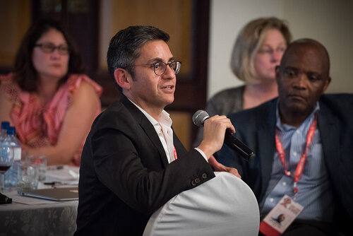 21st International AIDS Conference (AIDS 2016), Durban, South Africa. Photo shows: ILF Thematic Roundtable on HIV diagnostics: Addressing challenges of EID and POC diagnostics. Photo©International AIDS Society/Marcus Rose