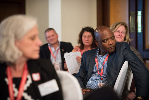21st International AIDS Conference (AIDS 2016), Durban, South Africa. Photo shows: ILF Thematic Roundtable on HIV diagnostics: Addressing challenges of EID and POC diagnostics. Photo©International AIDS Society/Marcus Rose