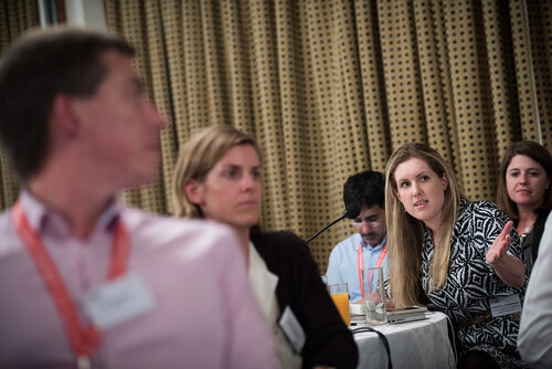 21st International AIDS Conference (AIDS 2016), Durban, South Africa. Photo shows: ILF Thematic Roundtable on HIV diagnostics: Addressing challenges of EID and POC diagnostics. Photo©International AIDS Society/Marcus Rose