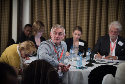 21st International AIDS Conference (AIDS 2016), Durban, South Africa. Photo shows: ILF Thematic Roundtable on HIV diagnostics: Addressing challenges of EID and POC diagnostics. Photo©International AIDS Society/Marcus Rose