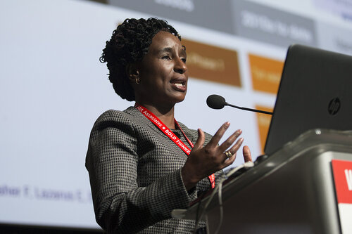 21st International AIDS Conference (AIDS 2016), Durban, South Africa.
Progress in HIV Vaccines and the Road to the Clinic (TUSY0305).
Nyaradzo Mavis Mgodi, University of Zimbabwe, Zimbabwe, 19 July, 2016.
Photo©International AIDS Society/Rogan Ward