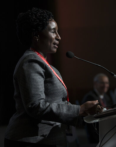21st International AIDS Conference (AIDS 2016), Durban, South Africa.
Progress in HIV Vaccines and the Road to the Clinic (TUSY0305).
Nyaradzo Mavis Mgodi, University of Zimbabwe, Zimbabwe, 19 July, 2016.
Photo©International AIDS Society/Rogan Ward