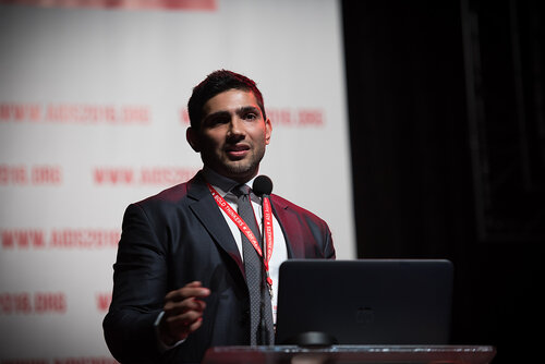 21st International AIDS Conference (AIDS 2016), Durban, South Africa. Photo shows: TUSY01. Doing the Right Things in the Right Ways. Sunil Suhas Solomon speaks in remembrance of his mother Suniti Solomon
Photo©International AIDS Society/Marcus Rose