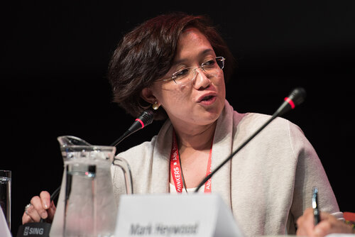 21st International AIDS Conference (AIDS 2016), Durban, South Africa. Photo shows: TUSY01. Doing the Right Things in the Right Ways: Policy, Legal and Ethical Challenges in Delivering Comprehensive Treatment and Prevention Services for Key Populations.  Co-Chair:
Adeeba Kamarulzaman. Photo©International AIDS Society/Marcus Rose