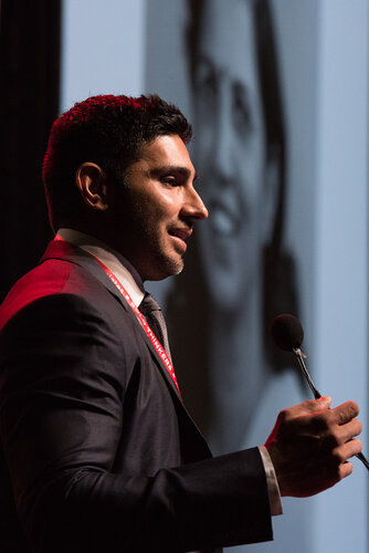 21st International AIDS Conference (AIDS 2016), Durban, South Africa. Photo shows: TUSY01. Doing the Right Things in the Right Ways. Sunil Suhas Solomon speaks in remembrance of his mother Suniti Solomon
Photo©International AIDS Society/Marcus Rose