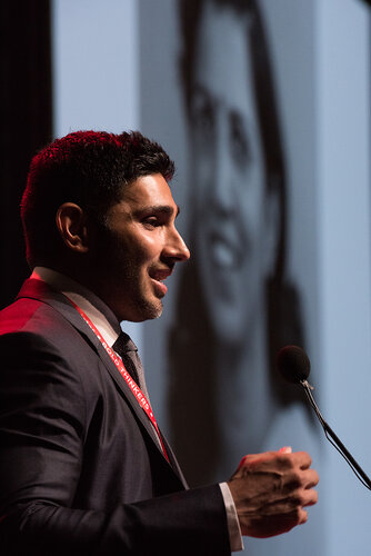 21st International AIDS Conference (AIDS 2016), Durban, South Africa. Photo shows: TUSY01. Doing the Right Things in the Right Ways. Sunil Suhas Solomon speaks in remembrance of his mother Suniti Solomon
Photo©International AIDS Society/Marcus Rose