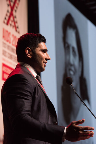 21st International AIDS Conference (AIDS 2016), Durban, South Africa. Photo shows: TUSY01. Doing the Right Things in the Right Ways. Sunil Suhas Solomon speaks in remembrance of his mother Suniti Solomon
Photo©International AIDS Society/Marcus Rose