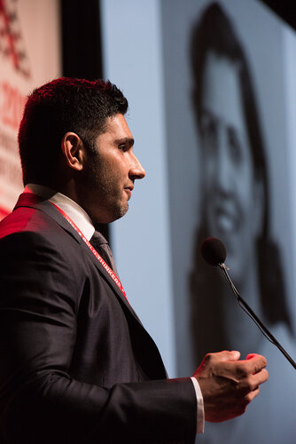 21st International AIDS Conference (AIDS 2016), Durban, South Africa. Photo shows: TUSY01. Doing the Right Things in the Right Ways. Sunil Suhas Solomon speaks in remembrance of his mother Suniti Solomon
Photo©International AIDS Society/Marcus Rose
