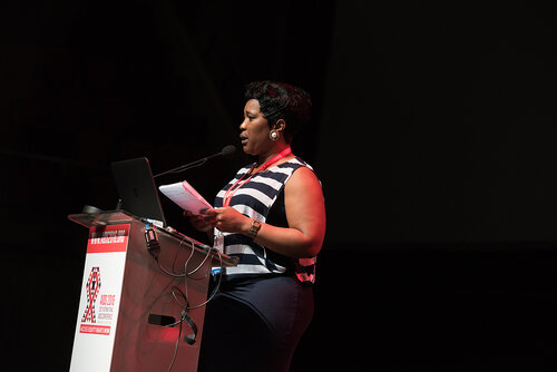 21st International AIDS Conference (AIDS 2016), Durban, South Africa. Photo shows: TUSY01. Doing the Right Things in the Right Ways. Kholi Buthelezi. Photo©International AIDS Society/Marcus Rose