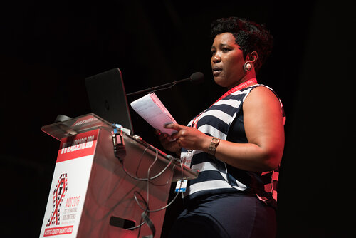21st International AIDS Conference (AIDS 2016), Durban, South Africa. Photo shows: TUSY01. Doing the Right Things in the Right Ways. Kholi Buthelezi. Photo©International AIDS Society/Marcus Rose