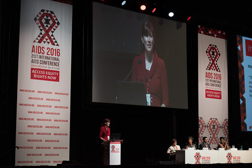 21st International AIDS Conference (AIDS 2016), Durban, South Africa. Photo shows: TUSY01. Doing the Right Things in the Right Ways. Krista Lauer. Photo©International AIDS Society/Marcus Rose