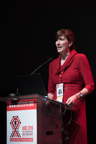 21st International AIDS Conference (AIDS 2016), Durban, South Africa. Photo shows: TUSY01. Doing the Right Things in the Right Ways. Krista Lauer. Photo©International AIDS Society/Marcus Rose