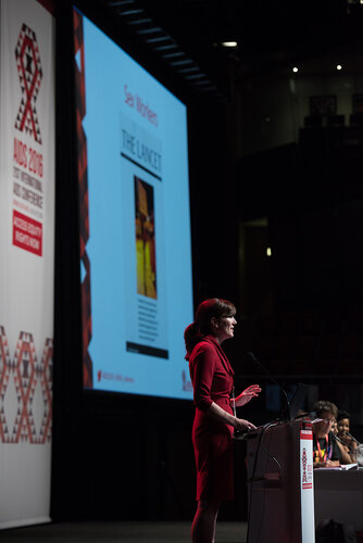 21st International AIDS Conference (AIDS 2016), Durban, South Africa. Photo shows: TUSY01. Doing the Right Things in the Right Ways. Krista Lauer. Photo©International AIDS Society/Marcus Rose