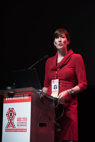 21st International AIDS Conference (AIDS 2016), Durban, South Africa. Photo shows: TUSY01. Doing the Right Things in the Right Ways. Krista Lauer. Photo©International AIDS Society/Marcus Rose
