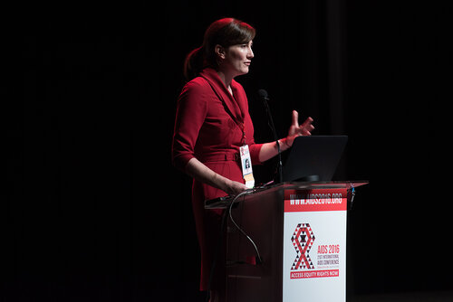 21st International AIDS Conference (AIDS 2016), Durban, South Africa. Photo shows: TUSY01. Doing the Right Things in the Right Ways. Krista Lauer. Photo©International AIDS Society/Marcus Rose