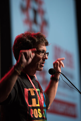 21st International AIDS Conference (AIDS 2016), Durban, South Africa. Photo shows: TUSY01. Doing the Right Things in the Right Ways. Mark Heywood. Photo©International AIDS Society/Marcus Rose