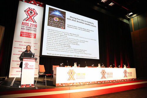 21st International AIDS Conference (AIDS 2016), Durban, South Africa.
THSA06 Moving from Silos to Solidarity
Thursday 21 July : Venue -Session Room 7
Marsha Martin, Global Network of Black People working in HIV, United States 
Photo©International AIDS Society/Abhi Indrarajan