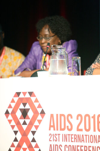21st International AIDS Conference (AIDS 2016), Durban, South Africa.
THSA06 Moving from Silos to Solidarity
Thursday 21 July : Venue -Session Room 7
Co-Chair : Olive Shisana
Photo©International AIDS Society/Abhi Indrarajan